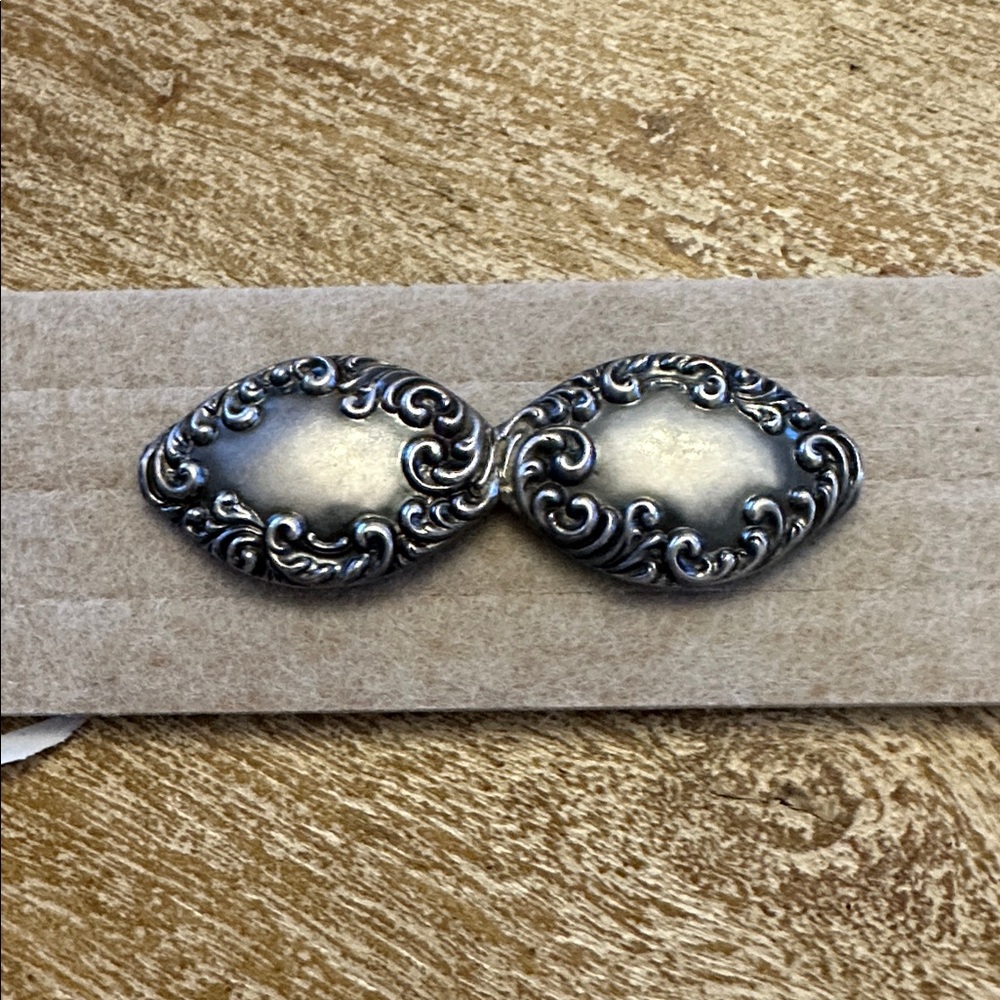 Antique, Sterling, French Barrette From Belt Sash